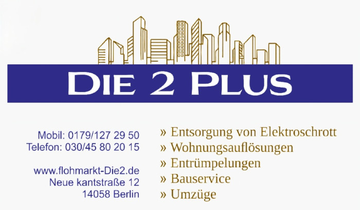 Die 2 Plus - Wohnungsauflösungen Die 2 Plus - Wohnungsauflösungen