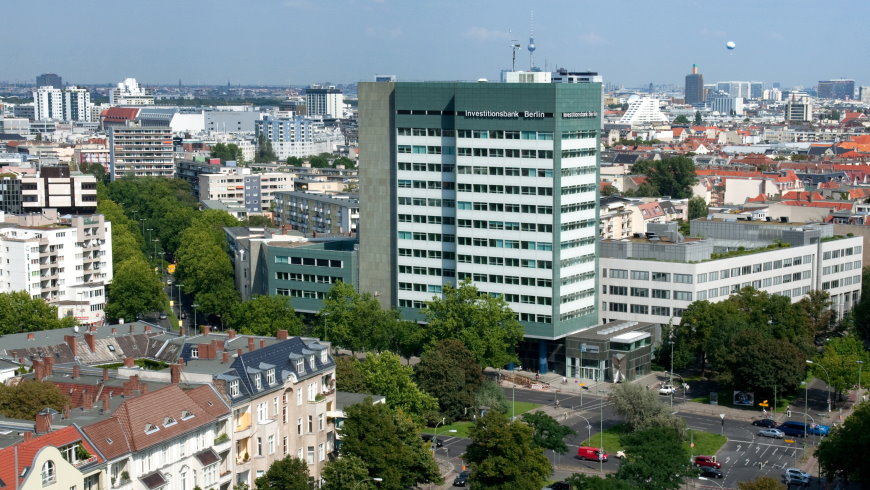 Drehscheibe der Wirtschaftsförderung: Hochhaus der Investititionsbank Berlin (IBB)