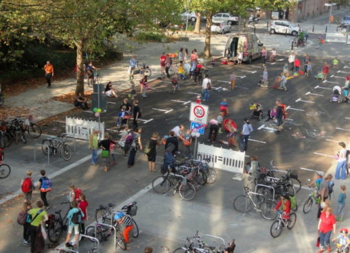 „Temporäre Spielstraße" in Prenzlauer Berg