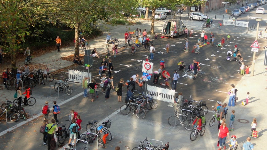 „Temporäre Spielstraße" in Prenzlauer Berg