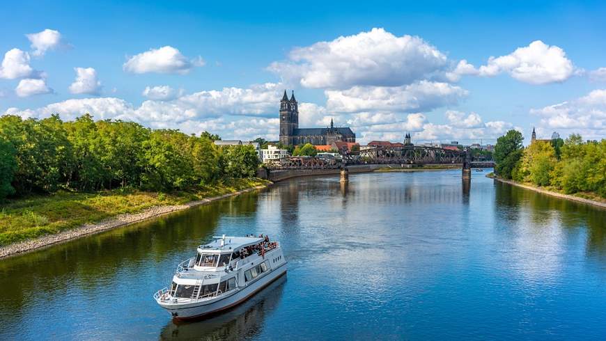 Magdeburg und die Elbe