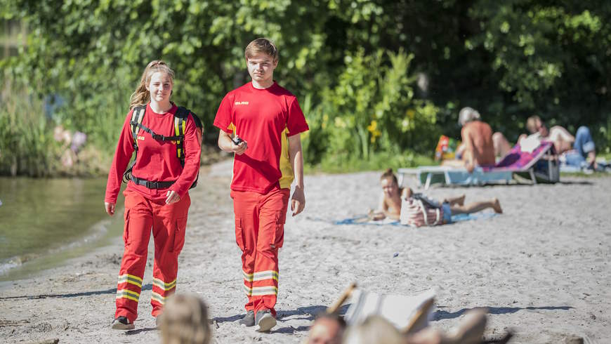 DLRG-Wasser-Rettungsdienst im Einsatz