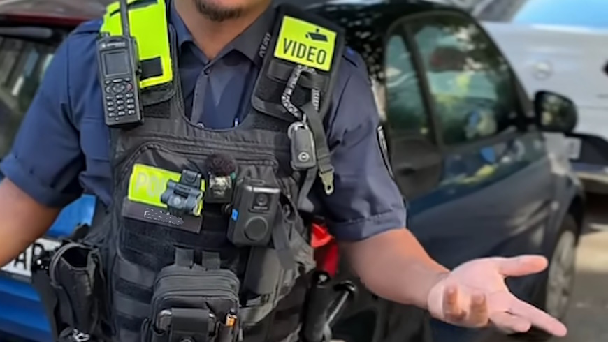 Polizei Berlin mit Bodycam